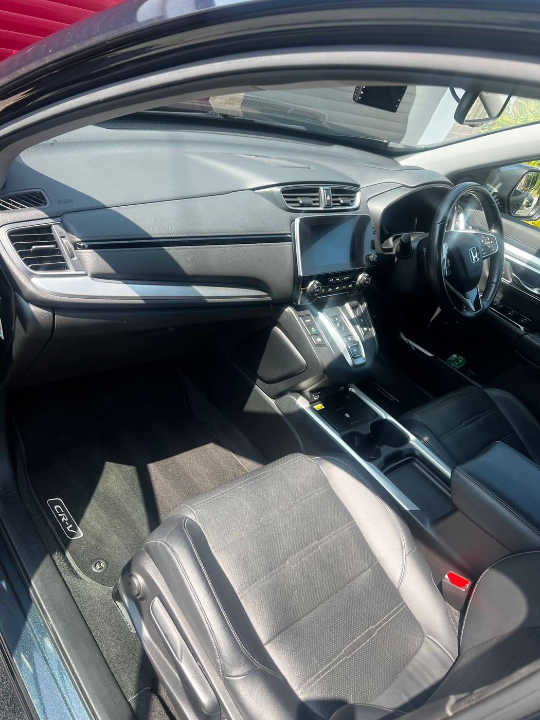 Honda CR V interior after cleaning, seats and trim brought back